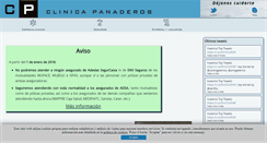 Desktop Screenshot of clinicapanaderos.com