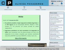 Tablet Screenshot of clinicapanaderos.com